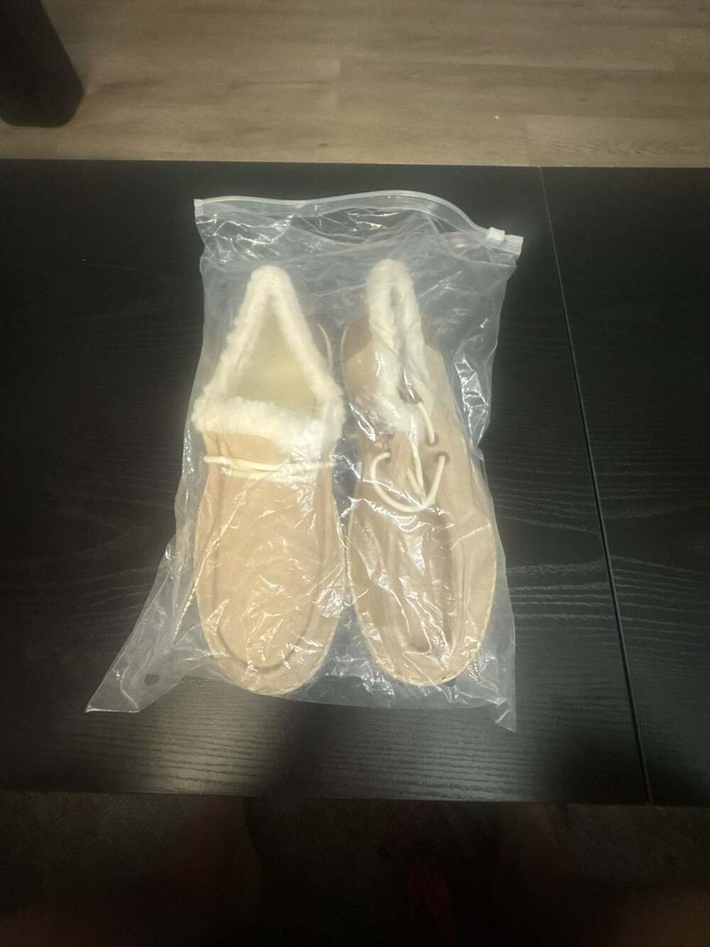 Apricot Plush Lined Casual Slip-On Loafers